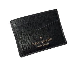 Kate Spade Black Leather Card Holder